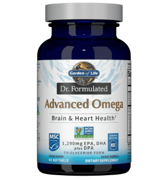 Garden of Life Dr. Formulated Advanced Omega Fish Oil Softgels